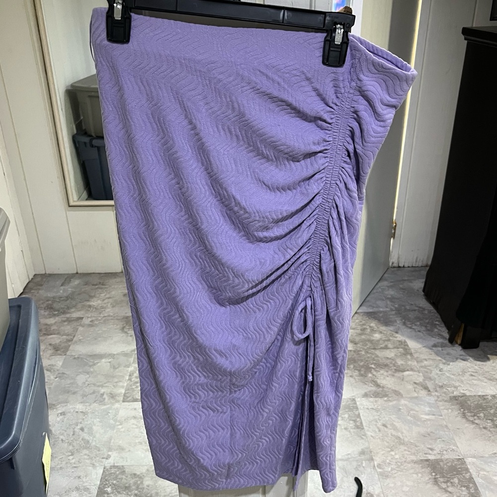 Lavender pencil skirt